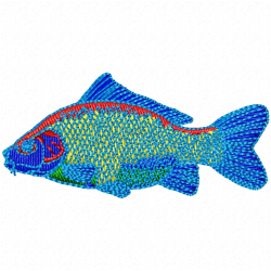 Fishes Embroidery Design 3 Fishes Embroidery Design 3